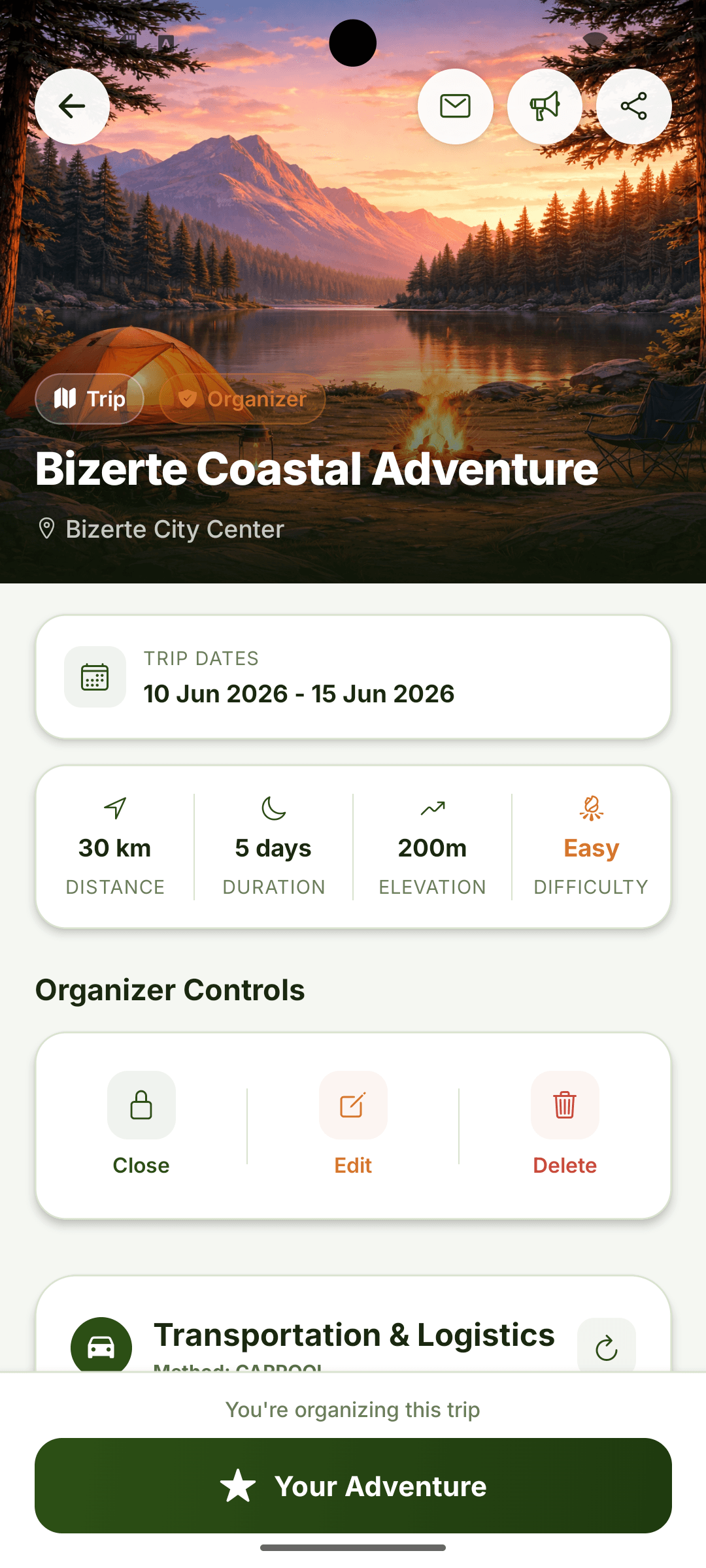 Outcation trail discovery